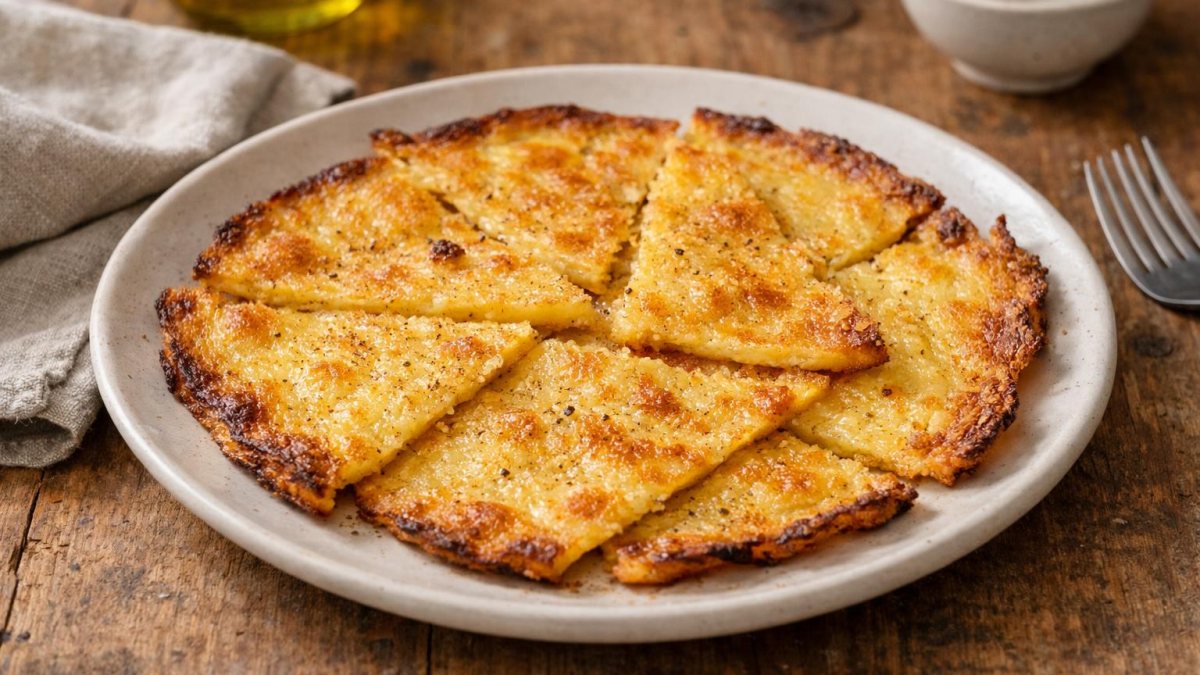 Un piatto di farinata di ceci