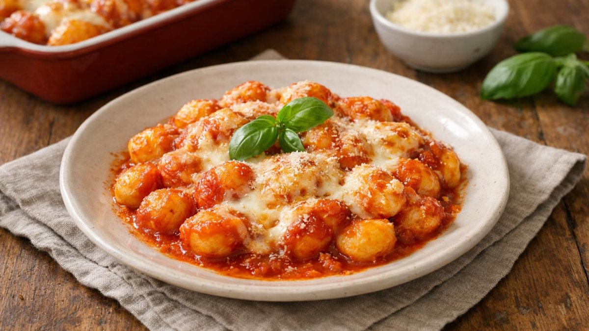 Un piatto di gnocchi alla sorrentina