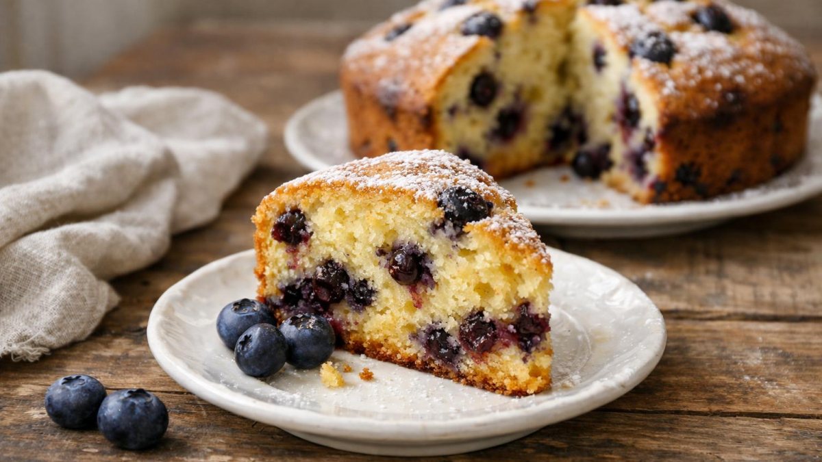 Un piatto di muffin ai mirtilli