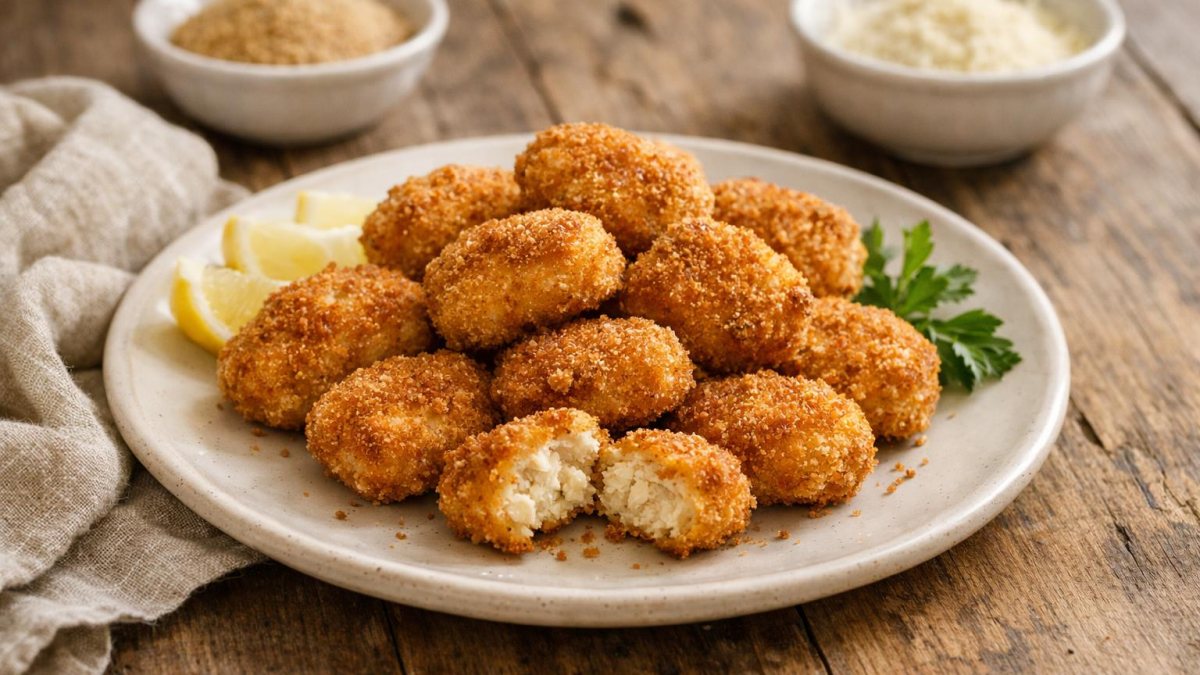 Un piatto di nuggets di pollo