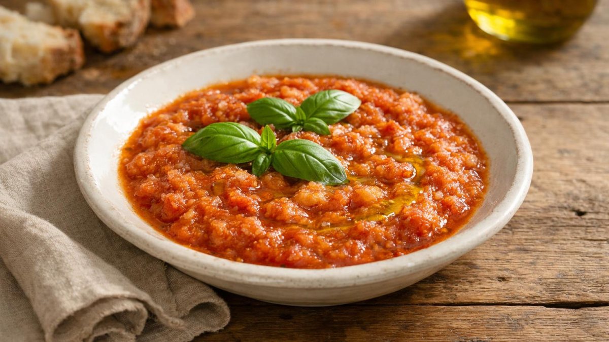 Un piatto di pappa al pomodoro