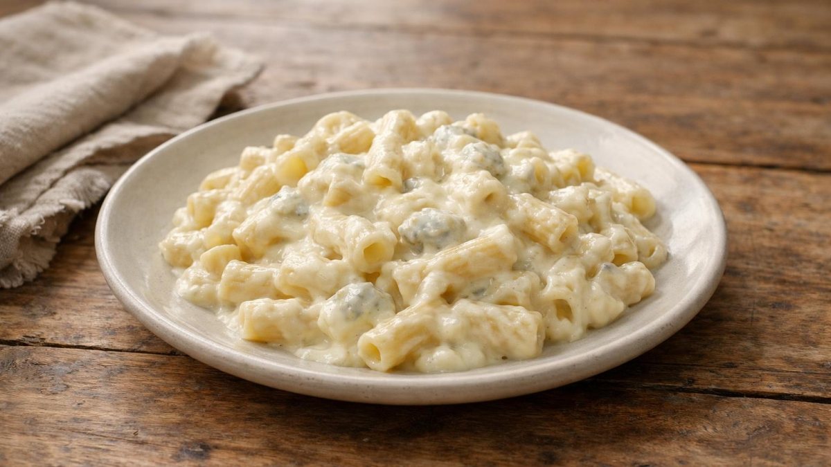 Un piatto di pasta gorgonzola e mascarpone