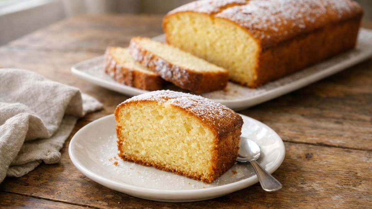 Un piatto di plumcake allo yogurt