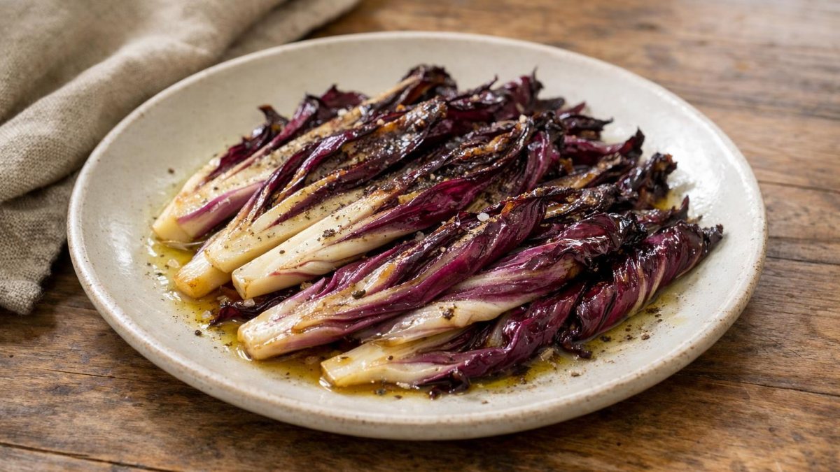 Un piatto di radicchio trevigiano al forno
