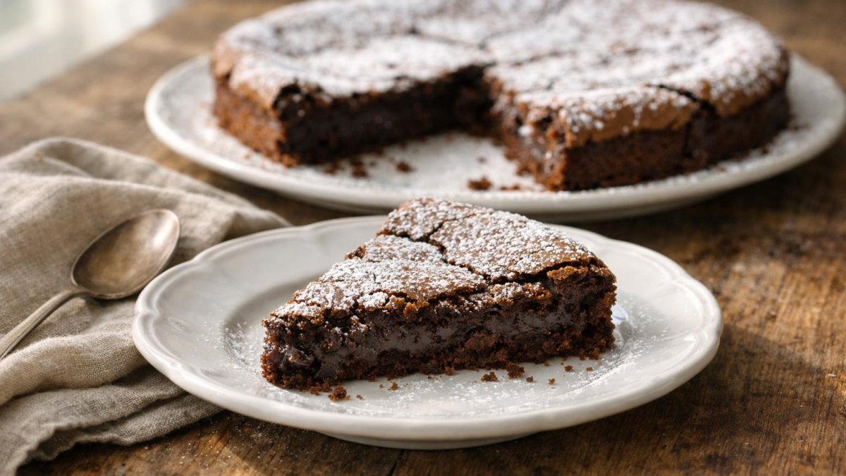 Un piatto di torta tenerina