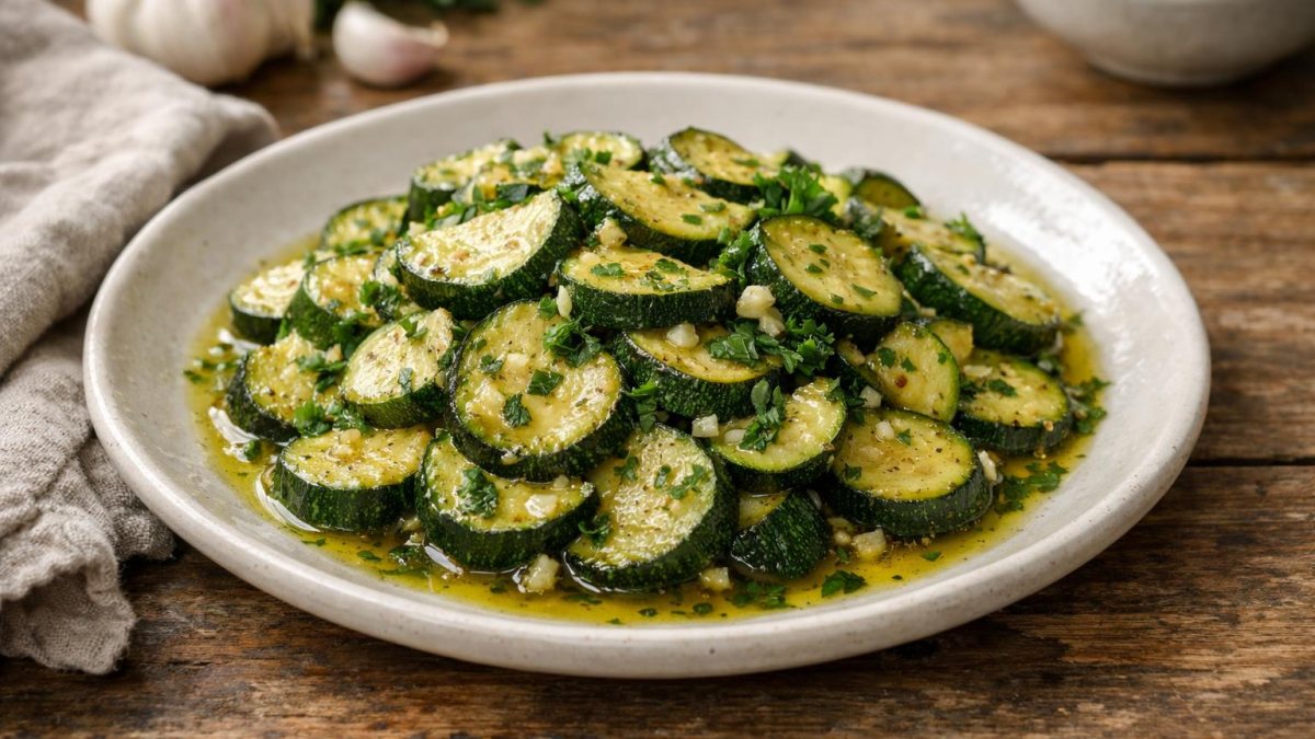Un piatto di zucchine trifolate